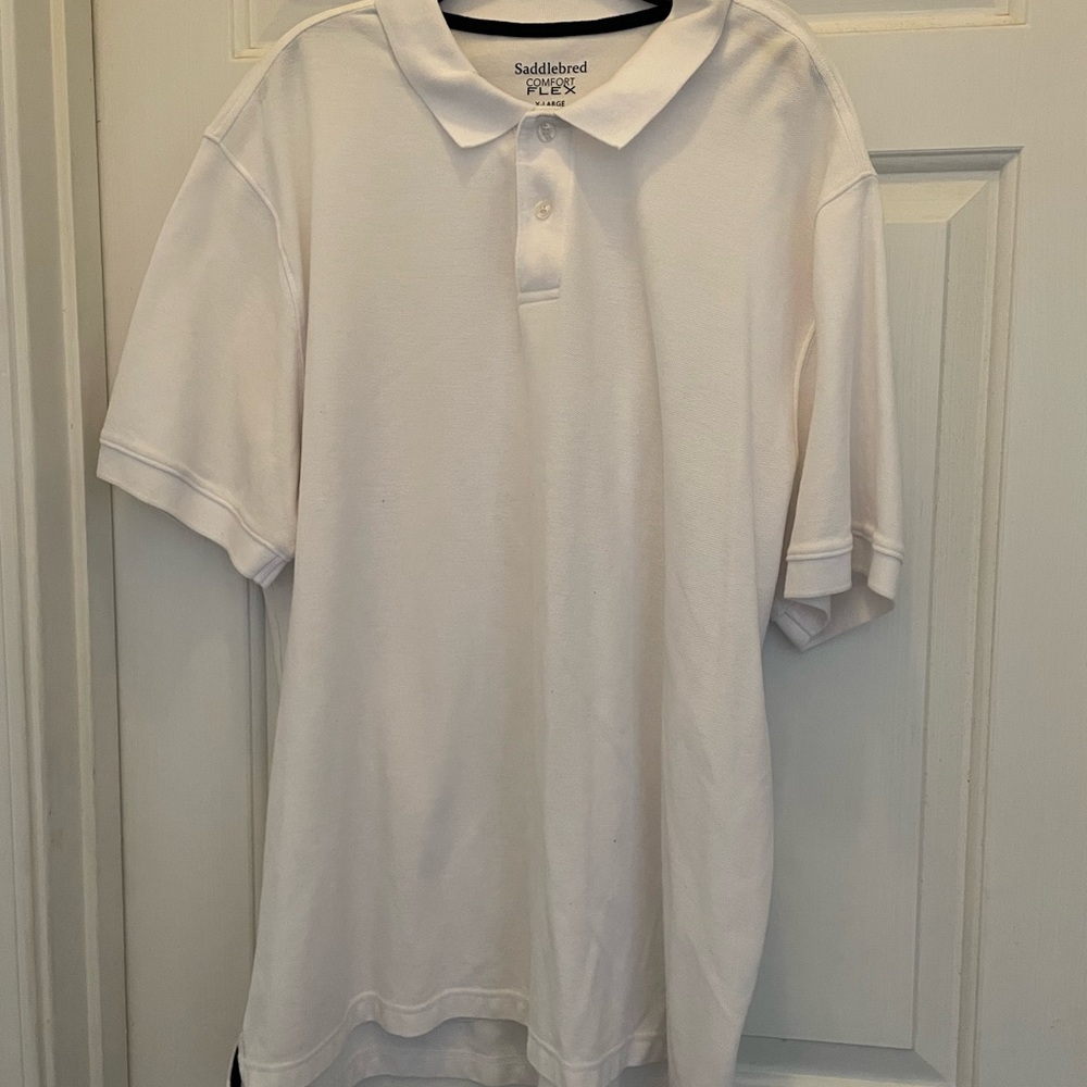 Men’s Saddlebred Classic White Polo Shirt